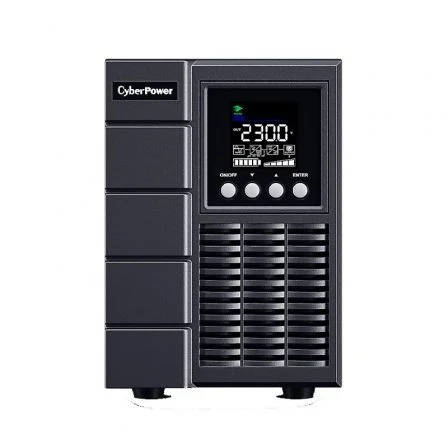 CyberPower OLS2000EA-DE SAI Online 2000VA / 1800W Doble Conversión, Onda Sinusoidal Pura para Servidores y NAS, 4 Salidas, Formato Torre, con Panel LCD y Software de Gestión